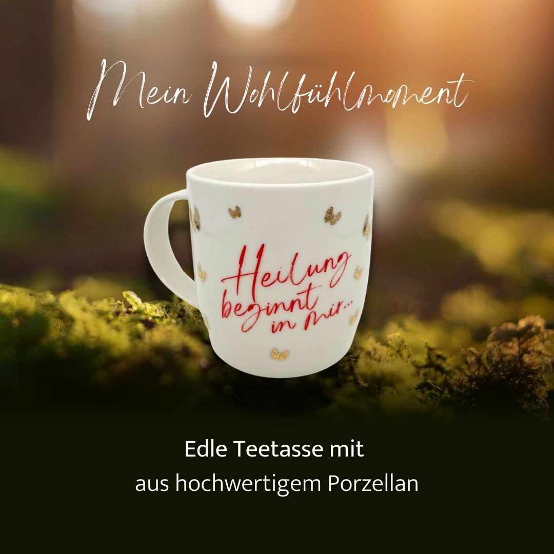Tee-Set: Teetasse & Dein Schutzschild Tee in Beutel – Bild 3